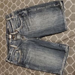 Silver jeans shorts